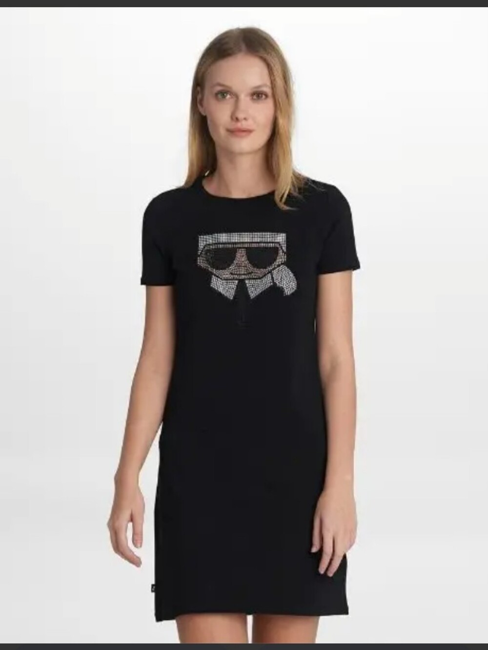 KARL LAGERFELD HEAD T-SHIRT DRESS
